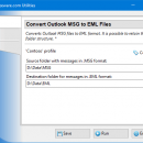 Convert Outlook MSG to EML Files freeware screenshot