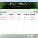 Outlook Password Decryptor freeware screenshot