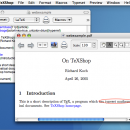 TeXShop for Mac OS X freeware screenshot