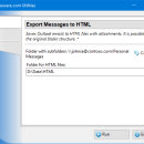 Export Messages to HTML for Outlook freeware screenshot