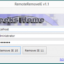 RemoteRemoveIE freeware screenshot