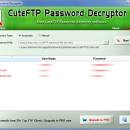 Password Decryptor for CuteFTP freeware screenshot