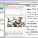 Vole CHM Reviewer Portable freeware screenshot