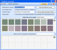 Palette Converter freeware screenshot