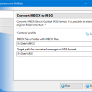 Convert MBOX to MSG for Outlook freeware screenshot
