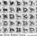 Free Silver Button Icons freeware screenshot