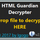 HTML Guardian Decrypter freeware screenshot