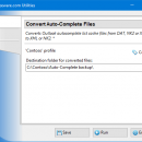 Convert Auto-Complete Files freeware screenshot