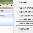 Folder Manifest freeware screenshot