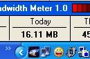 ShaPlus Bandwidth Meter freeware screenshot