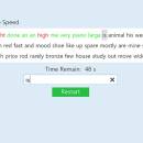 Type Speed freeware screenshot