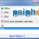 Psiphon freeware screenshot