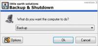 Backup and Shutdown freeware screenshot