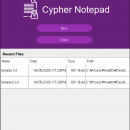 Cypher Notepad for Linux freeware screenshot