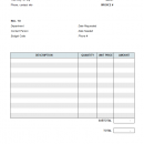 Printable Invoice Template freeware screenshot